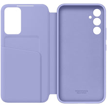 Заредете изображение във визуализатора на галерията – Samsung Smart View Wallet Case for Samsung Galaxy A34 5G Cover with Smart Flip Window Card Wallet Berry (EF-ZA346CVEGWW)
