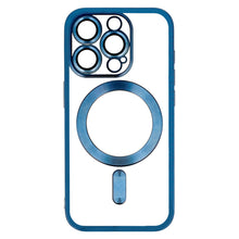 Заредете изображение във визуализатора на галерията – Metallic Magsafe Case for Iphone 11 Blue
