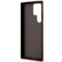 Заредете изображение във визуализатора на галерията – Guess GUHCS23LG4GFBR S23 Ultra S918 brown/brown hard case 4G Metal Gold Logo
