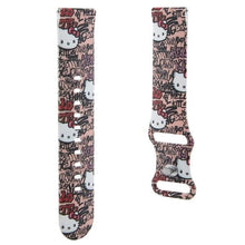 Заредете изображение във визуализатора на галерията – Hello Kitty Silicone Tags Graffiti strap universal 22mm - pink
