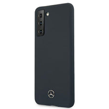 Заредете изображение във визуализатора на галерията – Original faceplate case MERCEDES MEHCS21SSILNA for SAMSUNG S21 (Silicone Line / blue)
