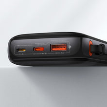 Заредете изображение във визуализатора на галерията – Powerbank 10000mAh 20W Baseus Qpow Pro Overseas Edition + USB C 3A Cable - Black
