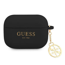 Заредете изображение във визуализатора на галерията – Guess GUAPLSC4EK AirPods Pro cover czarny/black Silicone Charm 4G Collection
