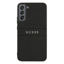 Заредете изображение във визуализатора на галерията – Guess GUHCS22MPSASBBK S22+ S906 czarny/black Saffiano Stripe
