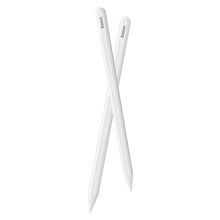 Заредете изображение във визуализатора на галерията – Baseus stylus with wireless charging for iPad white + replaceable tip
