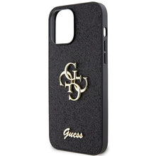 Заредете изображение във визуализатора на галерията – Original Case GUESS hardcase Glitter Script Big 4G GUHCP13XHG4SGK for Iphone 13 Pro Max black
