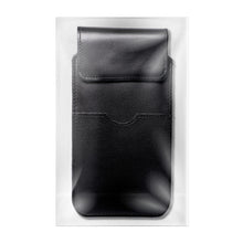 Заредете изображение във визуализатора на галерията – ROYAL - Leather universal flap pocket / black - Size M - IPHONE 5 / NOKIA S5610 / LUMIA 230
