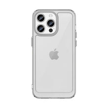 Заредете изображение във визуализатора на галерията – iPhone 15 Pro Max Outer Space reinforced case with a flexible frame - transparent
