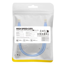 Заредете изображение във визуализатора на галерията – Baseus High Speed ​​Cat 6 RJ-45 1000Mb/s Ethernet cable 1m round - blue
