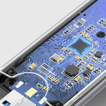 Заредете изображение във визуализатора на галерията – Ugreen Pocket Drive Enclosure M.2 M-Key (USB-C / USB-A 10Gb/s) gray (CM353)
