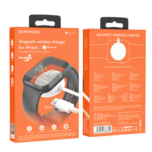 Заредете изображение във визуализатора на галерията – Borofone Wireless induction charger BQ13C for iWatch white
