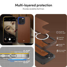 Заредете изображение във визуализатора на галерията – Spigen CYRILL KAJUK MAG MAGSAFE IPHONE 15 PRO SADDLE BROWN
