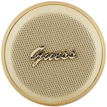 Заредете изображение във визуализатора на галерията – Guess Magnetic Script Metal Bluetooth speaker - gold
