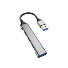 Заредете изображение във визуализатора на галерията – Dudao HUB 4in1 USB-A - 4x USB-A (3 x USB2.0 / USB3.0) 6.3cm black (A16B)
