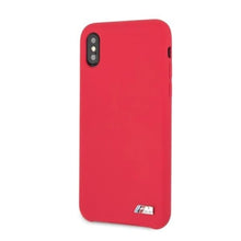 Заредете изображение във визуализатора на галерията – Etui hardcase BMW BMHCPXMSILRE iPhone X /Xs czerwony/red Silicone M Collection
