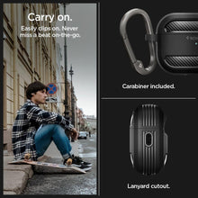 Заредете изображение във визуализатора на галерията – Spigen RUGGED ARMOR Apple AIRPODS PRO 1 / 2 MATTE BLACK
