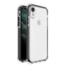 Заредете изображение във визуализатора на галерията – Spring Armor clear TPU gel rugged protective cover with colorful frame for iPhone XR black
