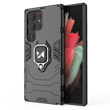 Заредете изображение във визуализатора на галерията – Wozinsky Ring Armor case for Samsung Galaxy S23 Ultra armored cover magnetic holder ring black
