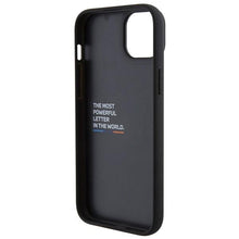 Заредете изображение във визуализатора на галерията – BMW BMHCP15M22PTDK iPhone 15 Plus 6.7" black/black Leather Stamp Tricolor
