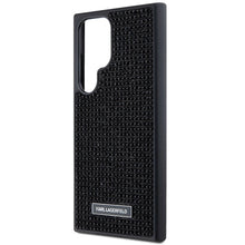 Заредете изображение във визуализатора на галерията – Karl Lagerfeld Rhinestone Metal Logo case for Samsung Galaxy S24 Ultra - black
