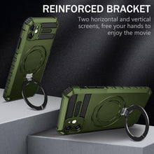 Заредете изображение във визуализатора на галерията – Tel Protect Armor Magsafe Metal Ring Case for Iphone 11 green
