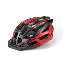 Заредете изображение във визуализатора на галерията – Wozinsky bicycle helmet / scooter helmet 57-62 cm M / L adjustable black / red (WBH-MTB01)
