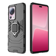 Заредете изображение във визуализатора на галерията – Ring Armor case for Xiaomi 13 Lite armored cover magnetic holder ring black
