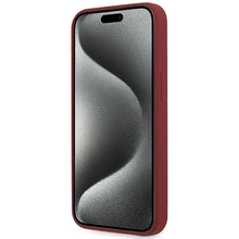 Заредете изображение във визуализатора на галерията – BMW Silicone Big Logo MagSafe case for iPhone 15 Pro Max - red
