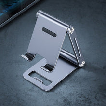 Заредете изображение във визуализатора на галерията – Ugreen metal aluminum folding phone holder tablet gray (LP263 80708)
