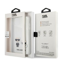 Заредете изображение във визуализатора на галерията – Original Case KARL LAGERFELD - Karl &amp; Choupette Hard Case KLHCN58CKTR for Iphone 11 Pro Transparent
