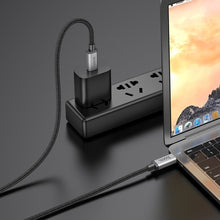 Заредете изображение във визуализатора на галерията – Hoco cable type c to type c power delivery pd100w 5a usb3.2 20gbps us06 1m black
