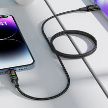 Заредете изображение във визуализатора на галерията – Acefast C7-03 USB-C USB-C 100W 1.2m cable with display - black
