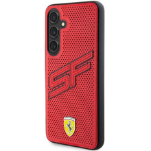 Заредете изображение във визуализатора на галерията – Original FERRARI hardcase Big SF Perforated FEHCS24MPINR for Samsung Galaxy  S24 FEHCS24MPINR Red
