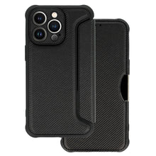 Заредете изображение във визуализатора на галерията – Razor Carbon Book Case for Iphone 13 Pro Max black
