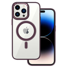 Заредете изображение във визуализатора на галерията – Tel Protect Magnetic Clear Case for Iphone 14 Cherry

