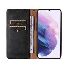 Заредете изображение във визуализатора на галерията – Magnet Strap Case for Samsung Galaxy A23 5G Flip Wallet Mini Lanyard Stand Black
