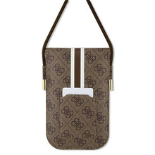 Заредете изображение във визуализатора на галерията – Original GUESS Handbag 4G Stripes GUOWBP4RPSW brown
