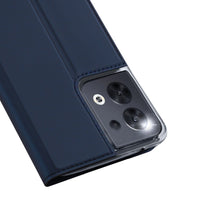 Заредете изображение във визуализатора на галерията – Dux Ducis Skin Pro case for Oppo Reno 8 flip cover card wallet stand blue
