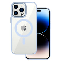 Заредете изображение във визуализатора на галерията – Tel Protect Magnetic Clear Case for Iphone 13 Light blue
