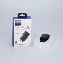 Заредете изображение във визуализатора на галерията – Joyroom fast charger 18W USB / USB Type C Quick Charge 3.0 Power Delivery black (L-QP182)

