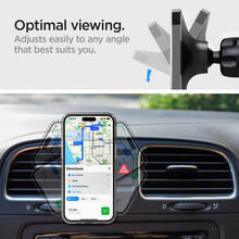 Заредете изображение във визуализатора на галерията – Spigen ITM12W ONETAP PRO 3 MAGNETIC MAGSAFE VENT CAR MOUNT WIRELESS CHARGER BLACK
