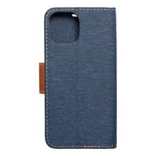 Заредете изображение във визуализатора на галерията – CANVAS Book case for IPHONE 15 navy blue
