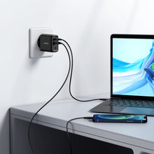 Заредете изображение във визуализатора на галерията – Ugreen CD170 USB-A+USB-C 38W Wall Charger EU plug Black
