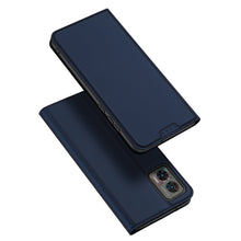 Заредете изображение във визуализатора на галерията – Dux Ducis Skin Pro case for Motorola Edge 30 Neo flip cover card wallet stand blue
