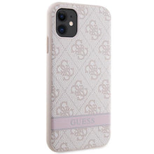 Заредете изображение във визуализатора на галерията – Guess GUHCN61P4SNP iPhone 11 / Xr pink/pink hardcase 4G Stripe
