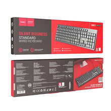 Заредете изображение във визуализатора на галерията – HOCO keyboard WIRED Ice Wolf GM23 black
