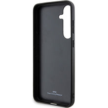Заредете изображение във визуализатора на галерията – Original Case BMW hardcase Signature Leather Crossing Lines Pattern BMHCS24M23RCGPK for Samsung Galaxy S24 Plus Black
