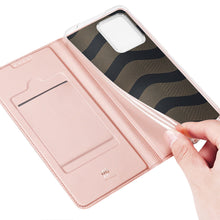 Заредете изображение във визуализатора на галерията – Dux Ducis Skin Pro Case for Xiaomi Redmi Note 12 Flip Card Wallet Stand Pink
