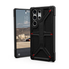 Заредете изображение във визуализатора на галерията – ( UAG ) Urban Armor Gear Monarch case for SAMSUNG S23 Ultra 5G kevlar black
