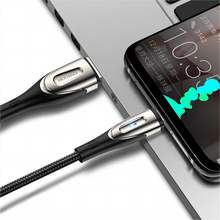 Заредете изображение във визуализатора на галерията – Joyroom Sharp Series cable with fast charging USB-A - USB-C 3A 1.2m black (S-M411)
